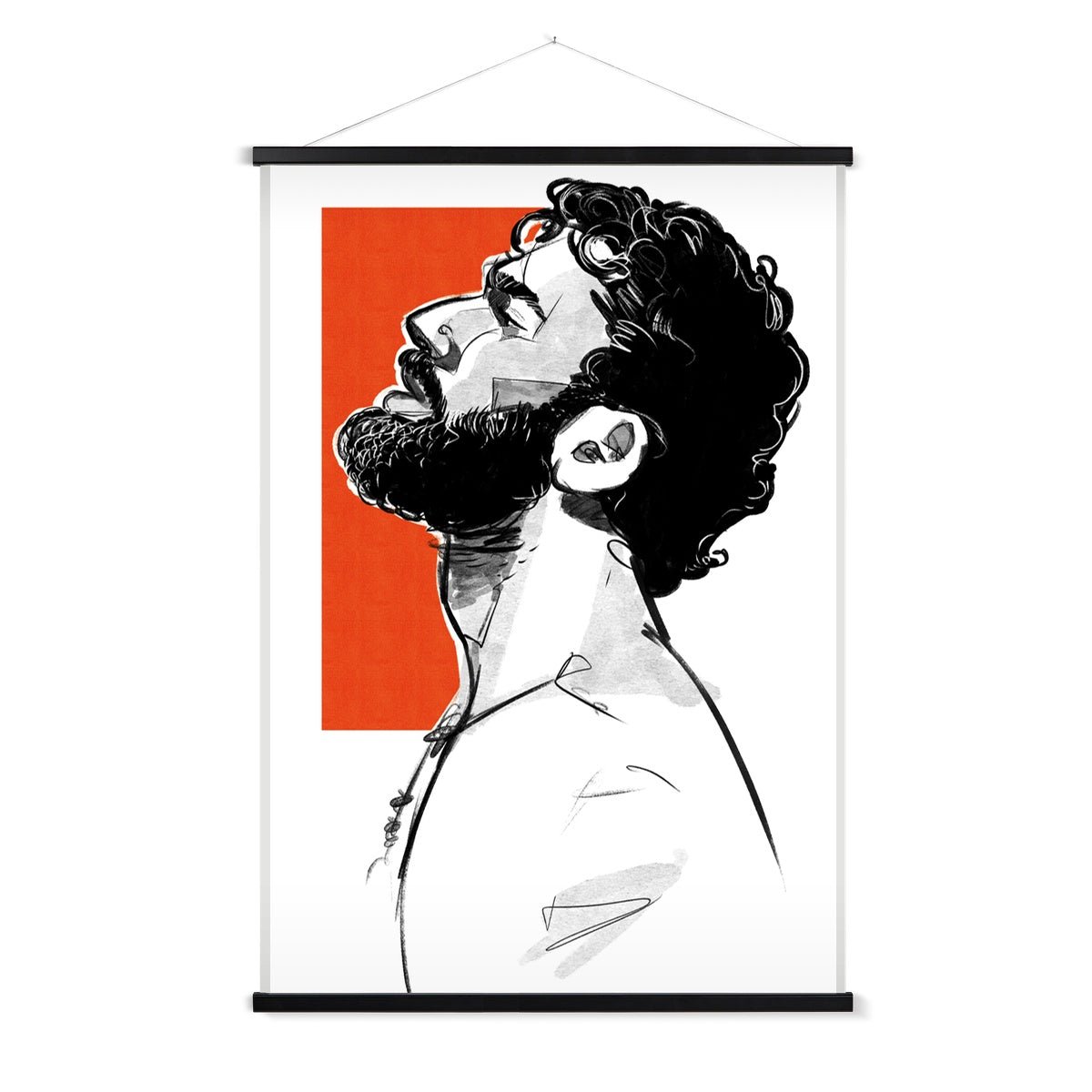 Orange Fine Art Print with Hanger - Ego Rodriguez Shop