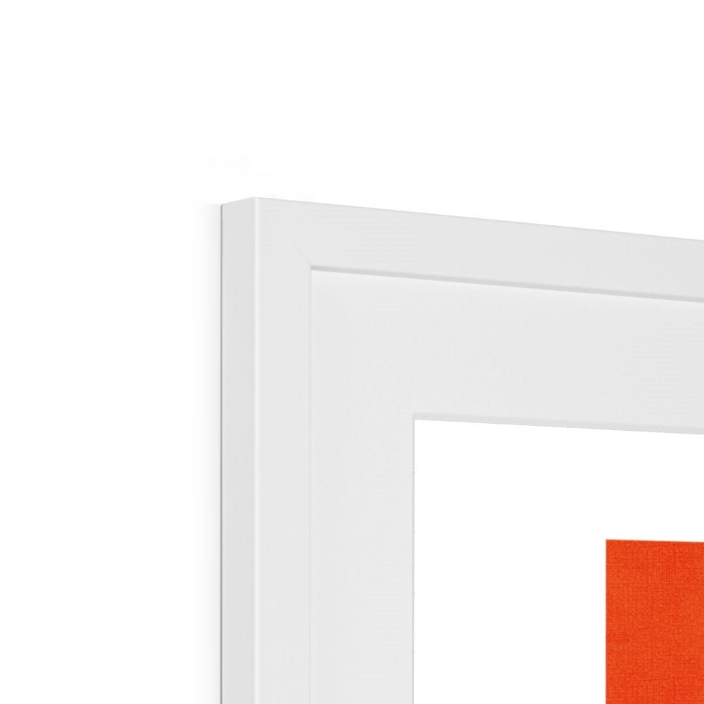 Orange Framed & Mounted Print - Ego Rodriguez Shop