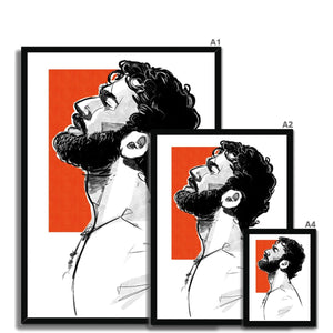 Orange Framed Print - Ego Rodriguez Shop