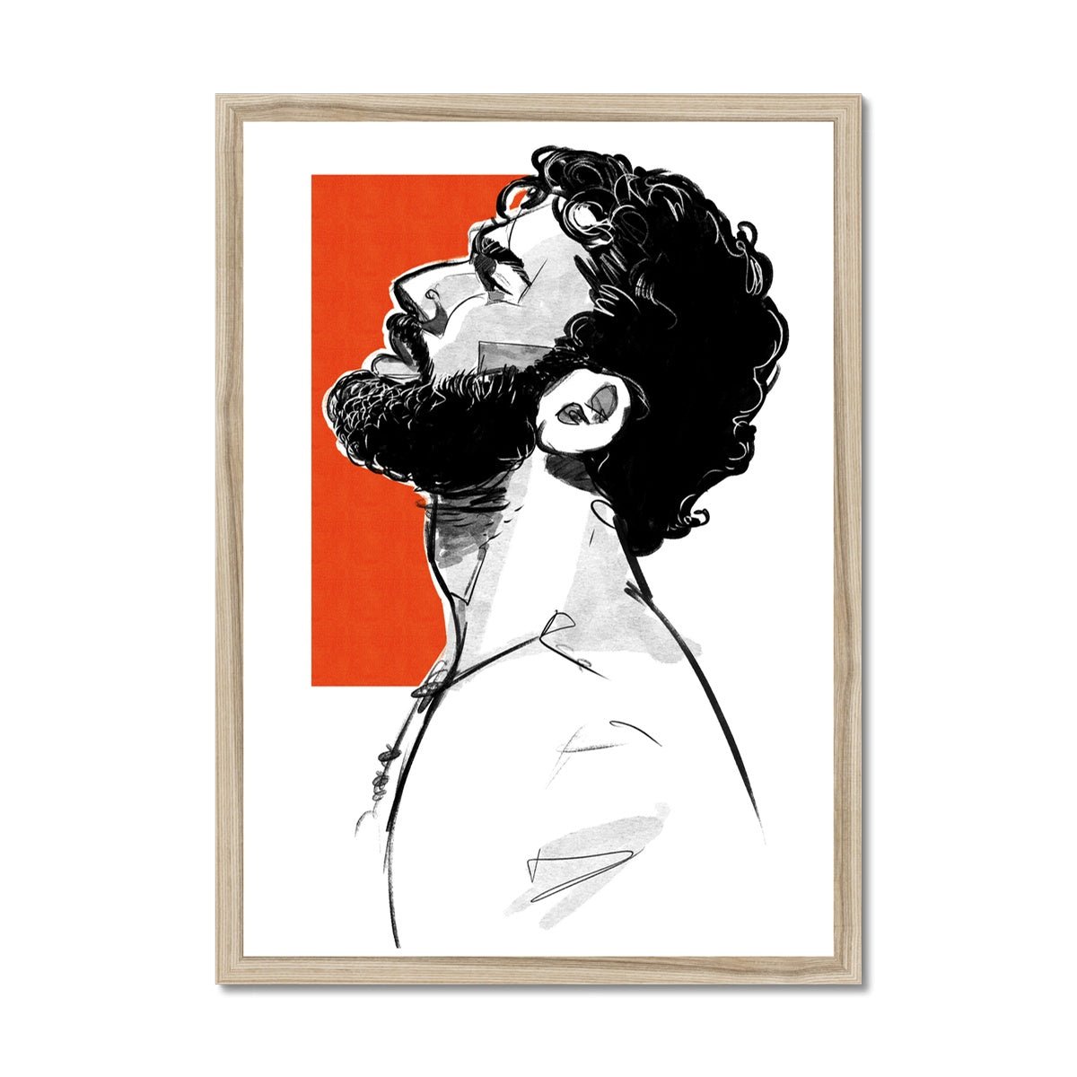 Orange Framed Print - Ego Rodriguez Shop