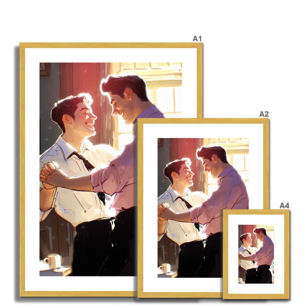 Our Song Antique Framed & Mounted Print - Ego Rodriguez Shop