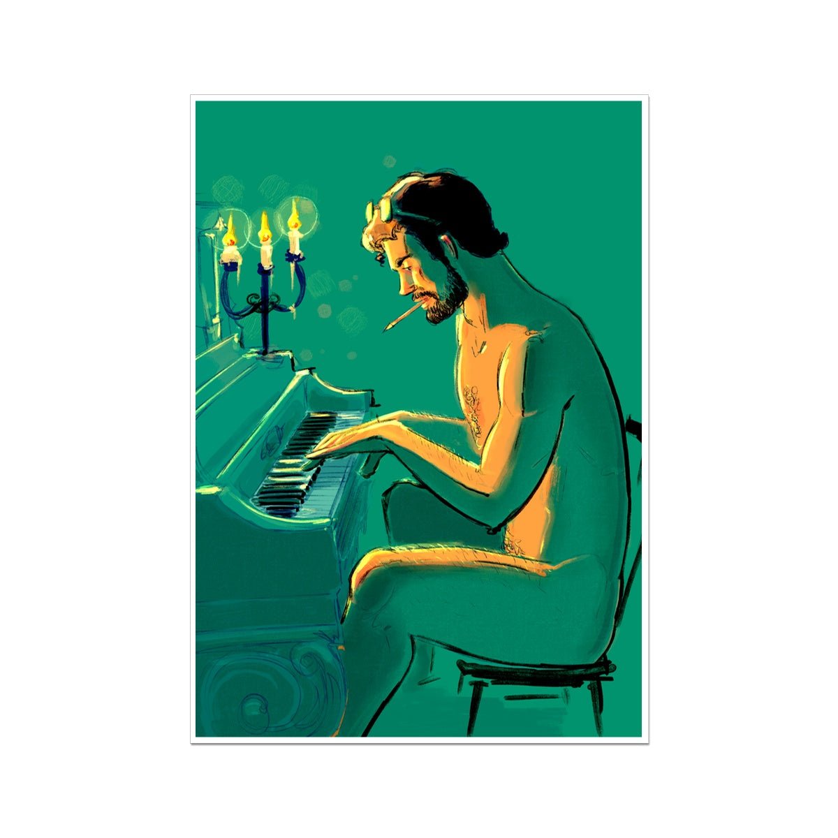 Piano Fine Art Print - Ego Rodriguez Shop