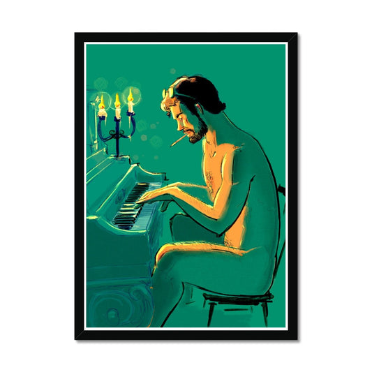 Piano Framed Print - Ego Rodriguez Shop