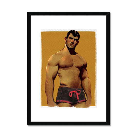 Pool Boy Framed & Mounted Print - Ego Rodriguez Shop