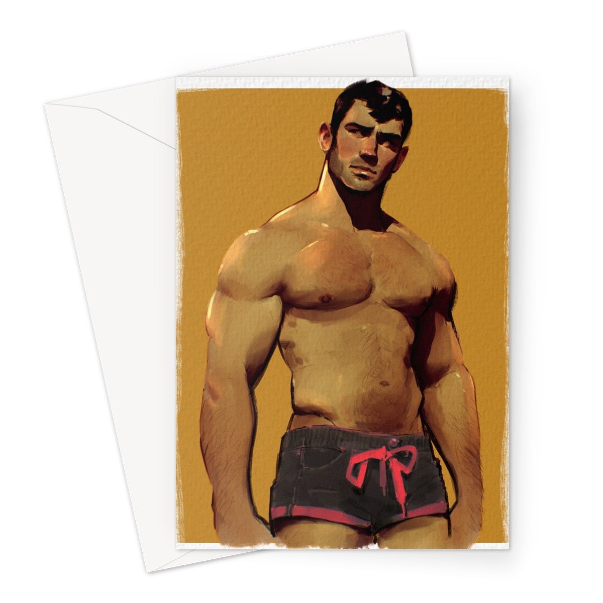 Pool Boy Greeting Card - Ego Rodriguez Shop