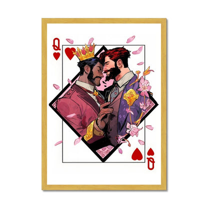 Queer of Hearts Antique Framed Print - Ego Rodriguez Shop