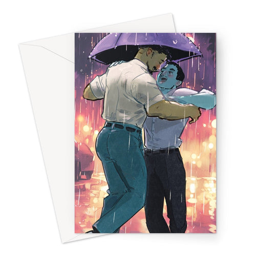 Rain Greeting Card - Ego Rodriguez Shop