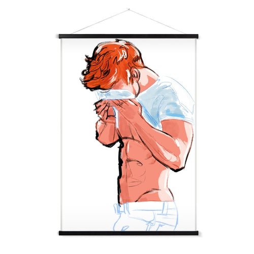 Red Fine Art Print with Hanger - Ego Rodriguez Shop