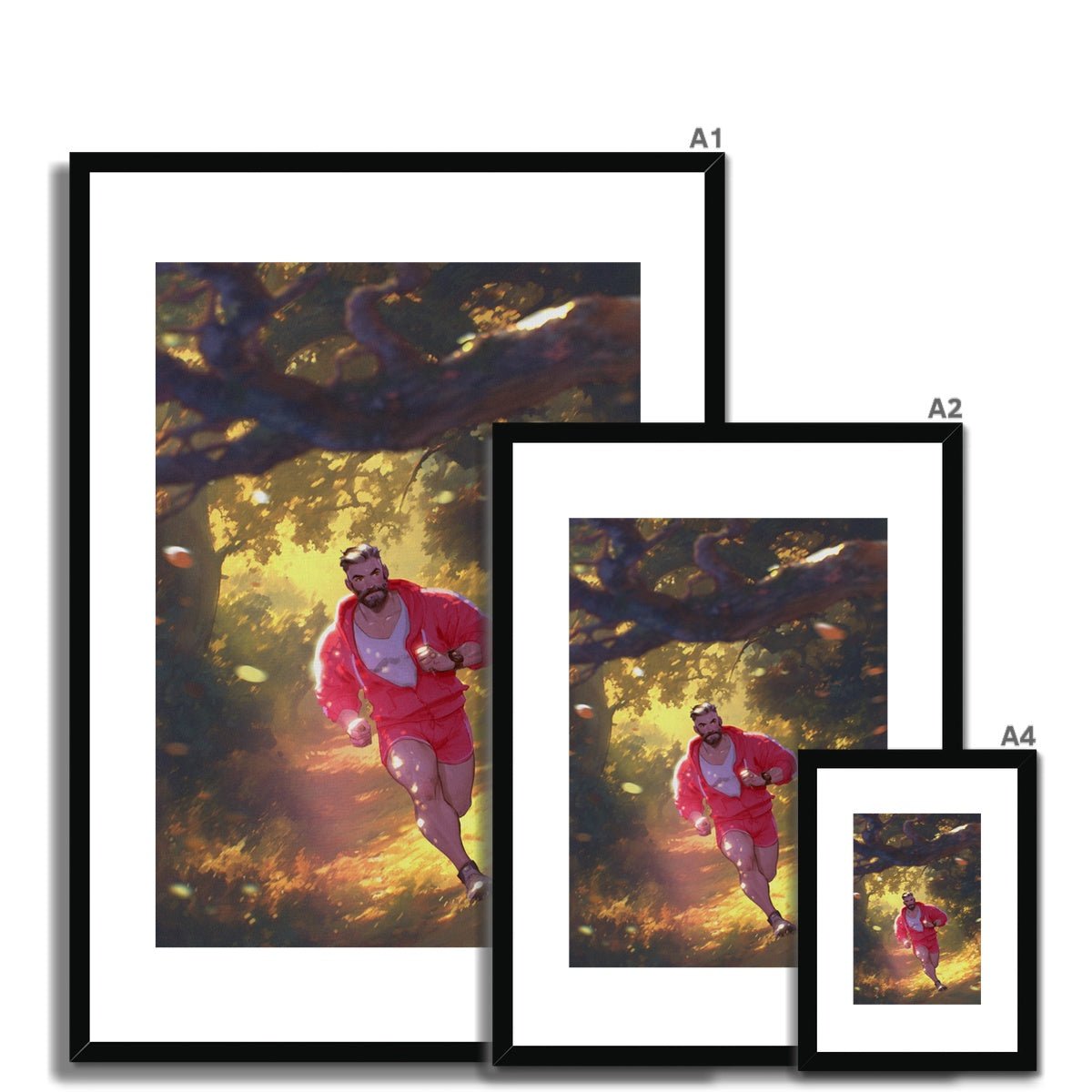 Red Riding Hood Framed & Mounted Print - Ego Rodriguez Shop