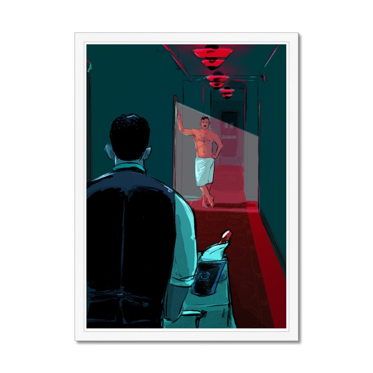 Room Service Framed Print - Ego Rodriguez Shop