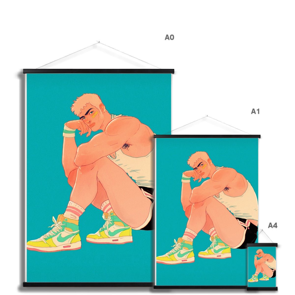 Runner Fine Art Print with Hanger - Ego Rodriguez Shop