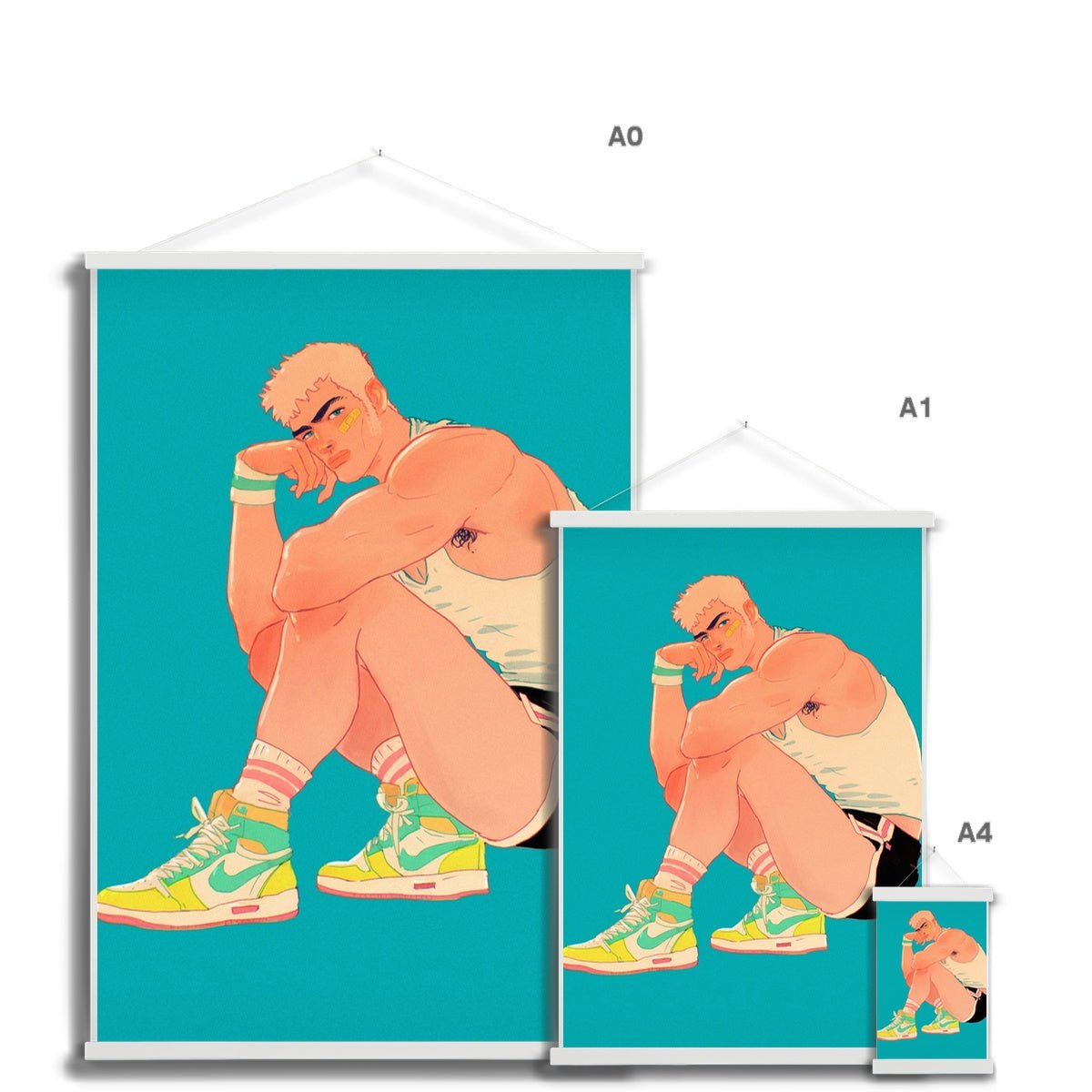 Runner Fine Art Print with Hanger - Ego Rodriguez Shop