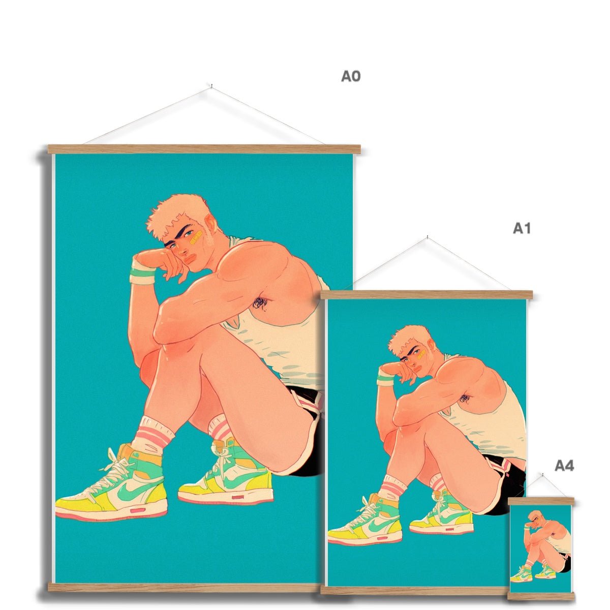 Runner Fine Art Print with Hanger - Ego Rodriguez Shop