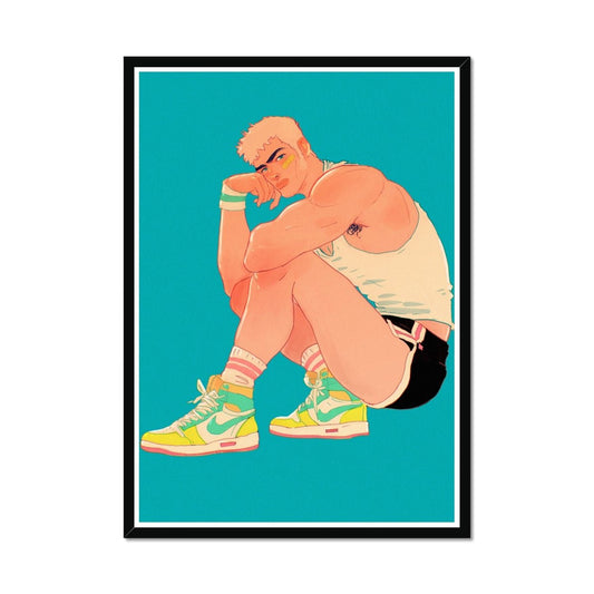 Runner Framed Print - Ego Rodriguez Shop