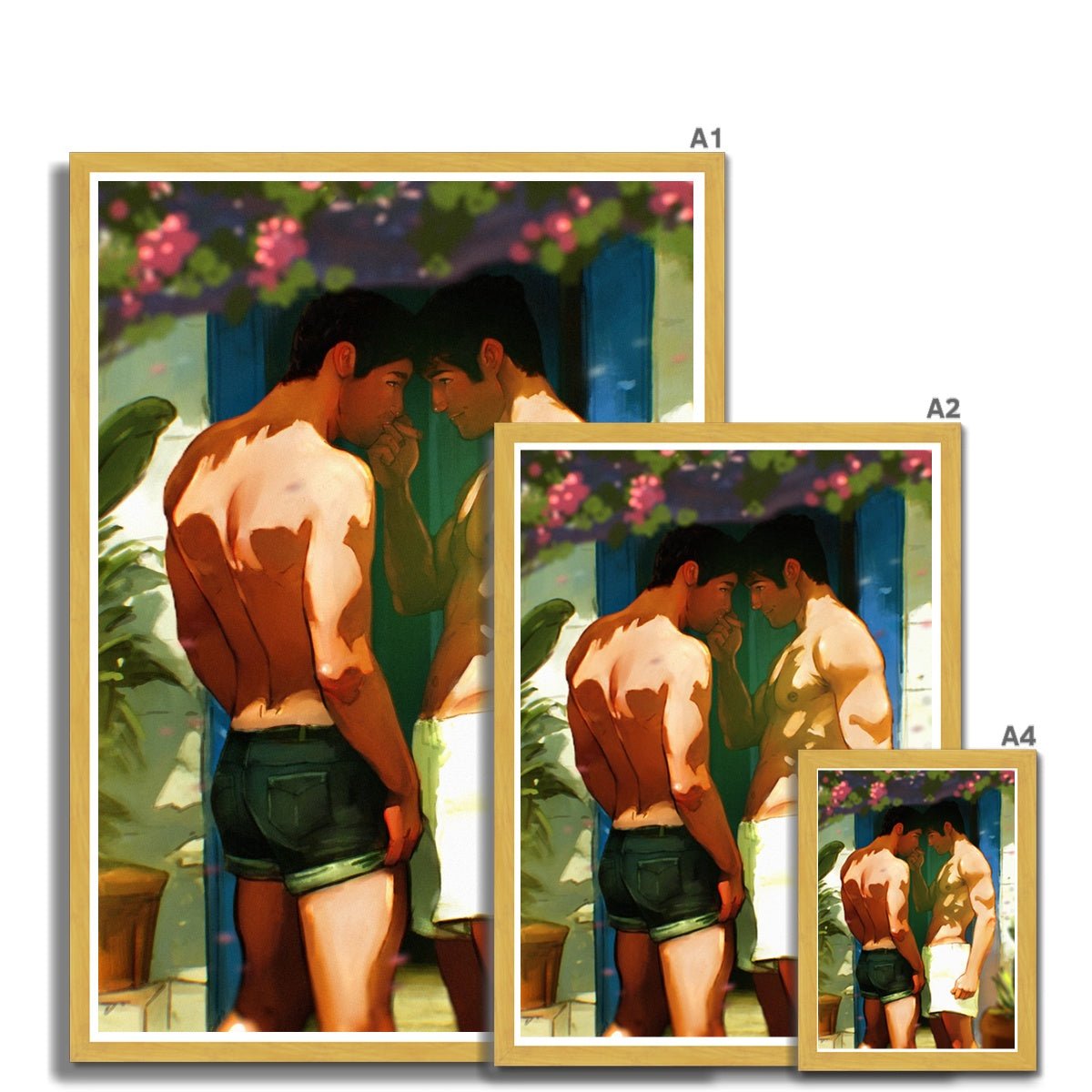 Sardinia Antique Framed Print - Ego Rodriguez Shop