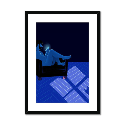 Saturday Night Framed & Mounted Print - Ego Rodriguez Shop