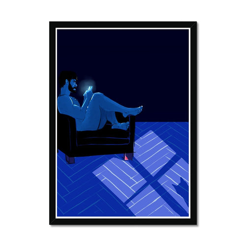 Saturday Night Framed Print - Ego Rodriguez Shop