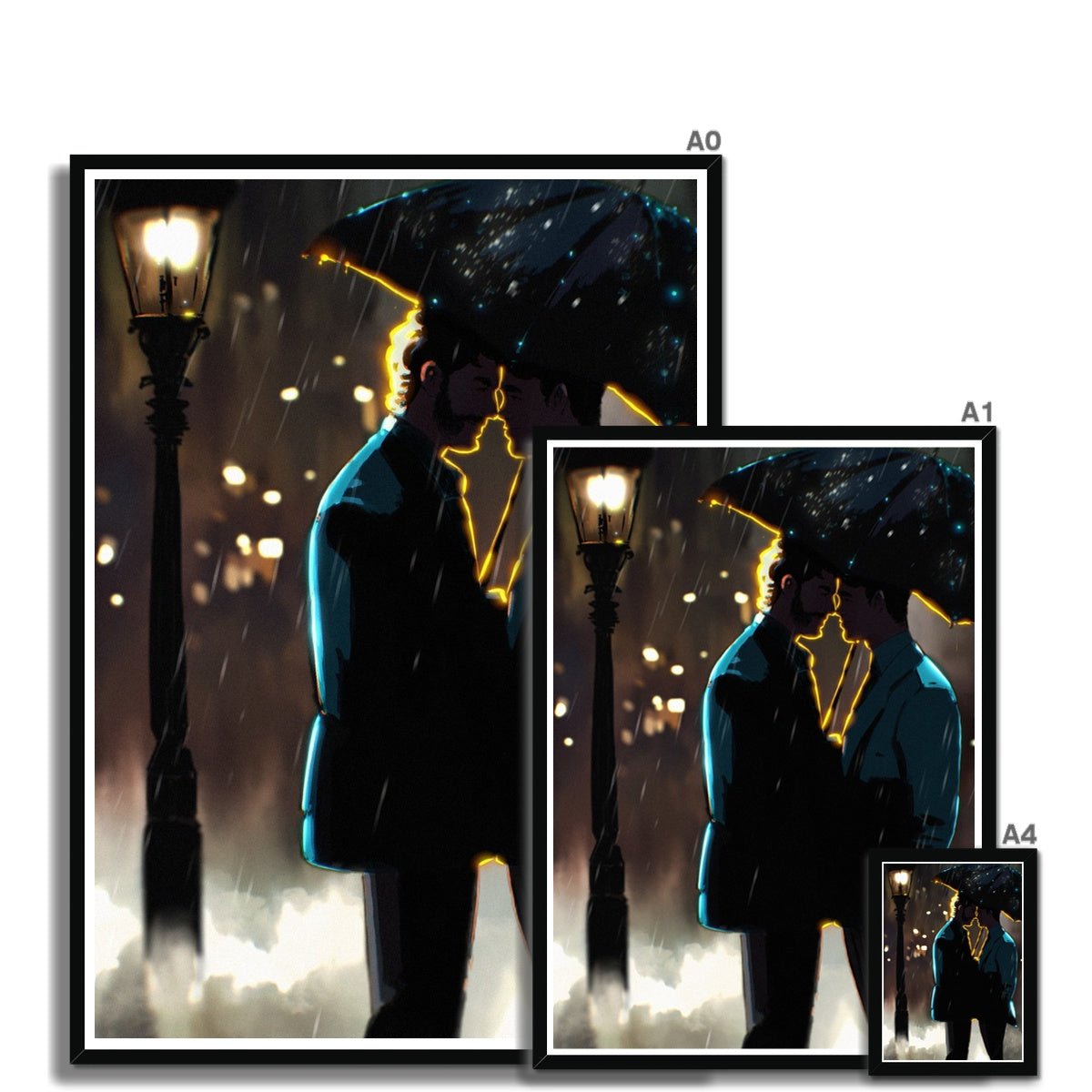 September Rain Framed Print - Ego Rodriguez Shop