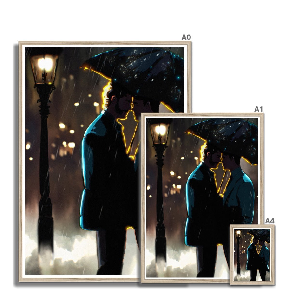 September Rain Framed Print - Ego Rodriguez Shop