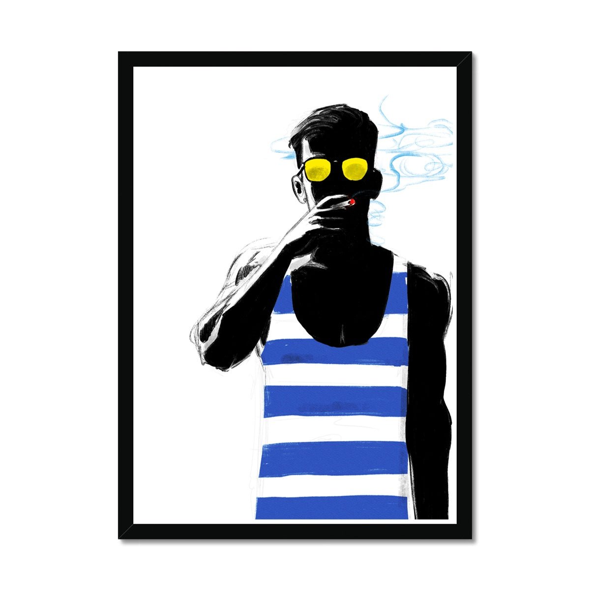 Shades Framed Print - Ego Rodriguez Shop