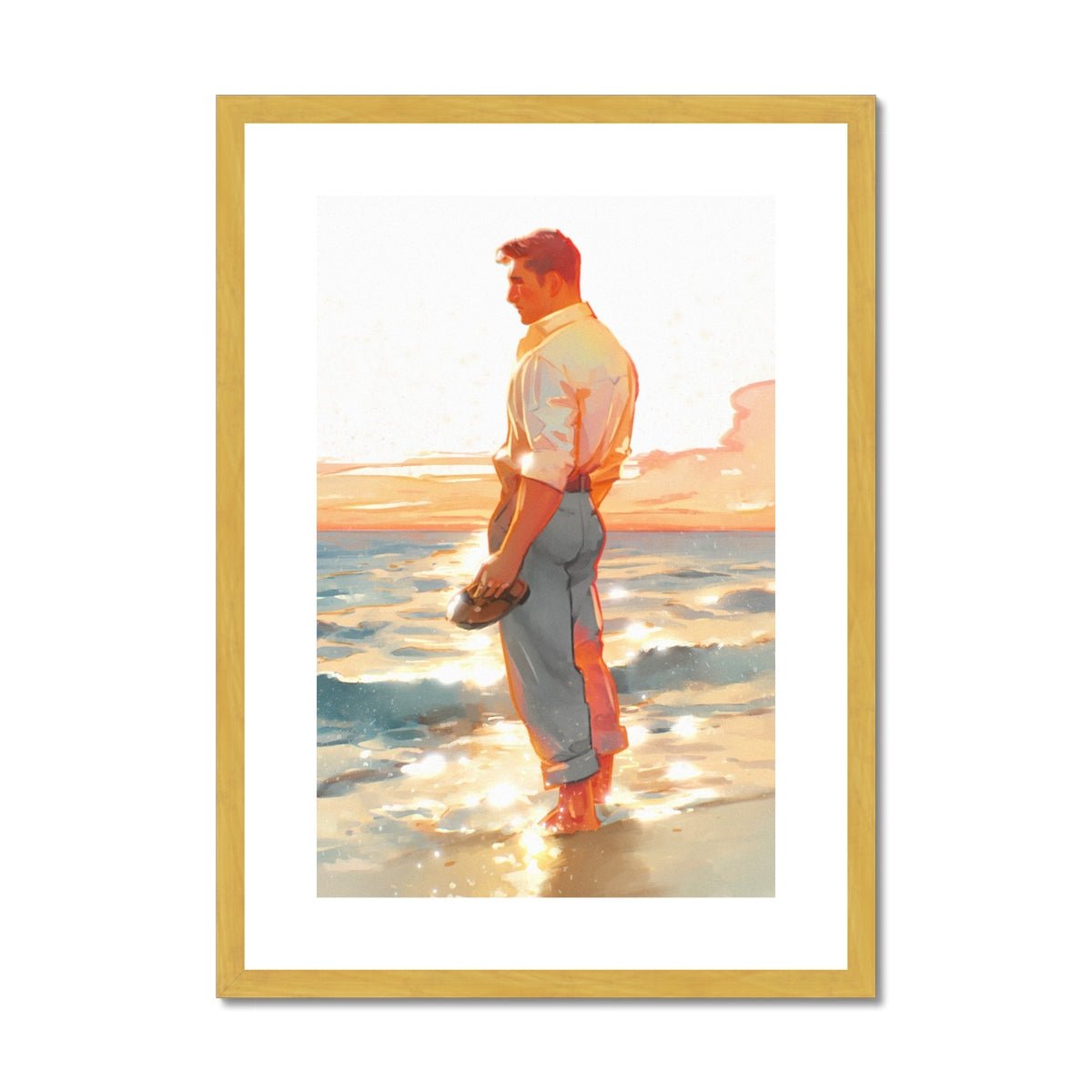 Shore Antique Framed & Mounted Print - Ego Rodriguez Shop