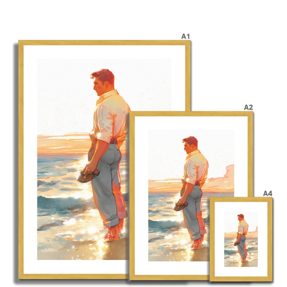 Shore Antique Framed & Mounted Print - Ego Rodriguez Shop