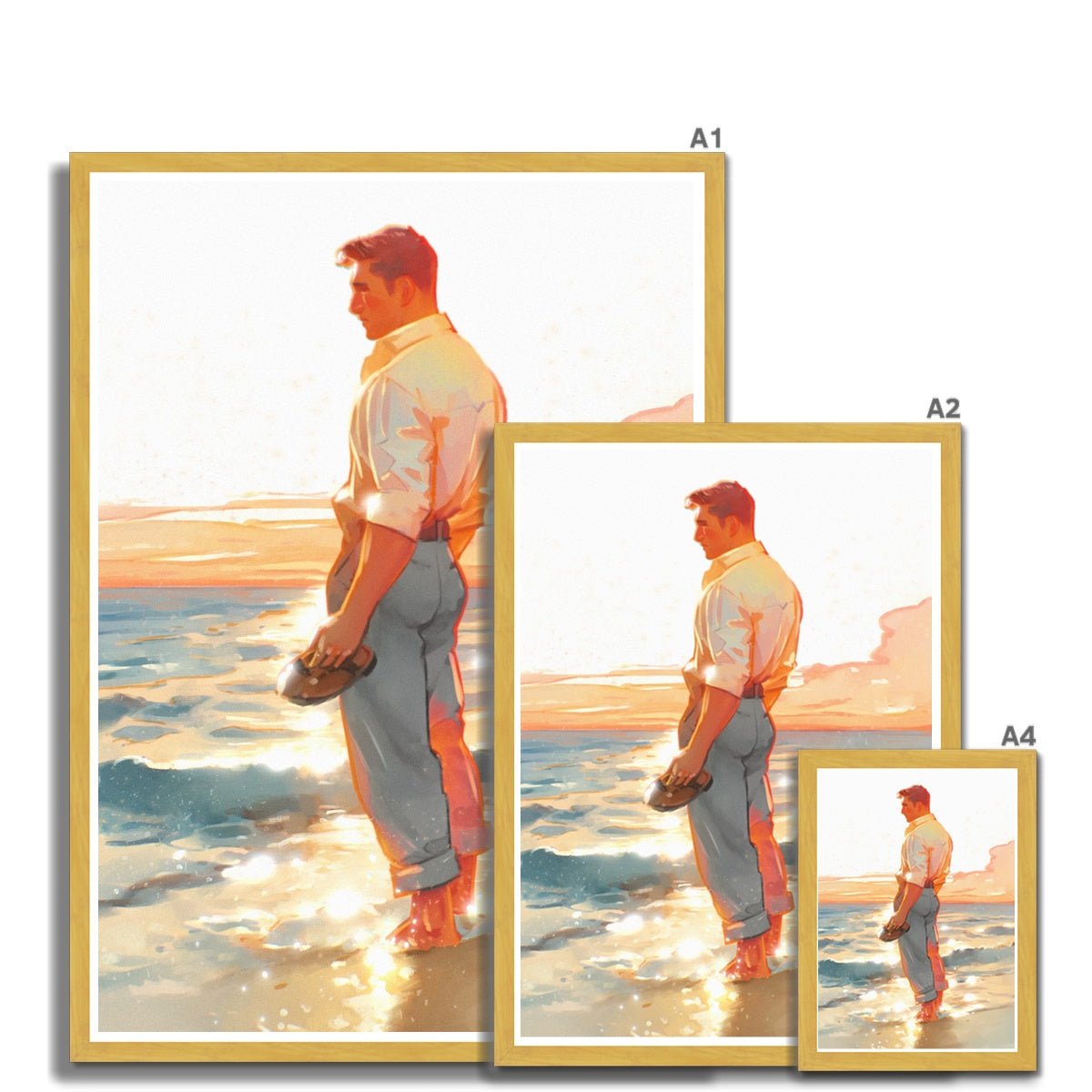 Shore Antique Framed Print - Ego Rodriguez Shop