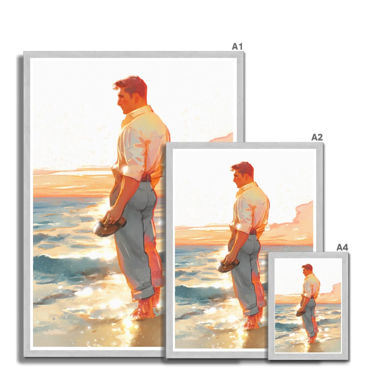 Shore Antique Framed Print - Ego Rodriguez Shop