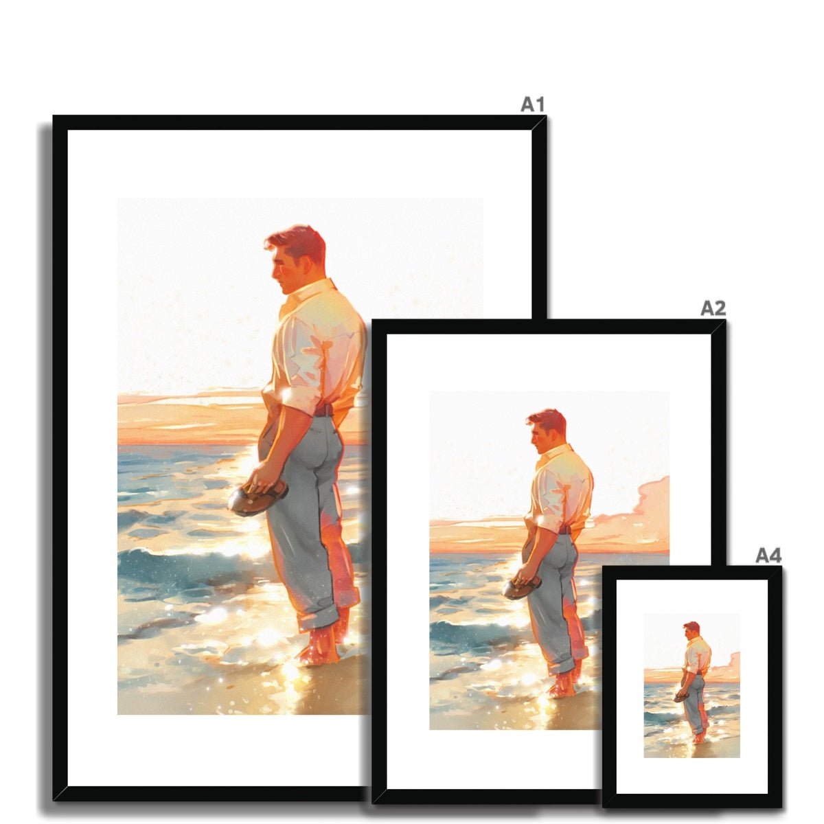 Shore Framed & Mounted Print - Ego Rodriguez Shop