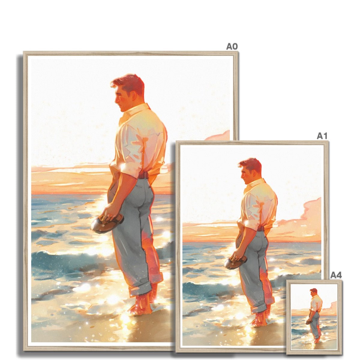 Shore Framed Print - Ego Rodriguez Shop