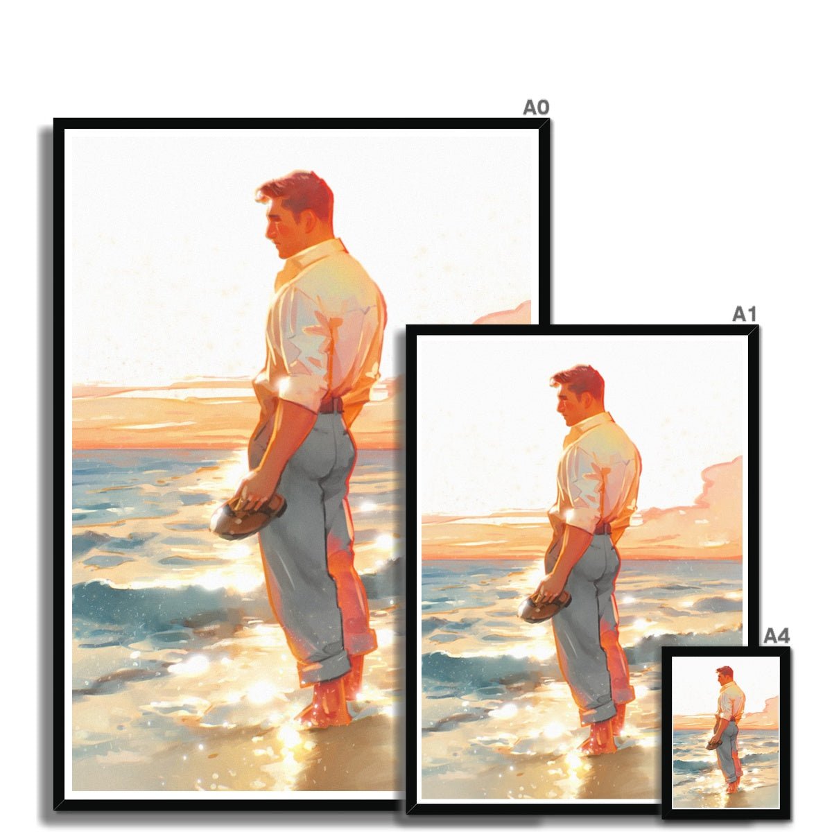 Shore Framed Print - Ego Rodriguez Shop