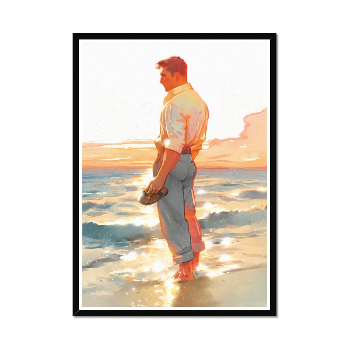 Shore Framed Print - Ego Rodriguez Shop