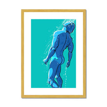 Load image into Gallery viewer, Shower Antique Framed &amp; Mounted Print - Ego Rodriguez Shop
