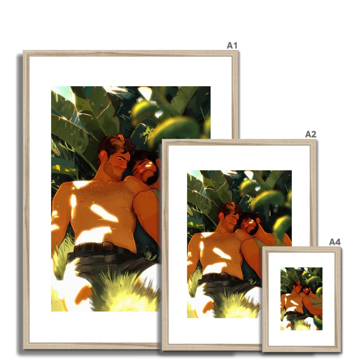 Siesta Framed & Mounted Print - Ego Rodriguez Shop