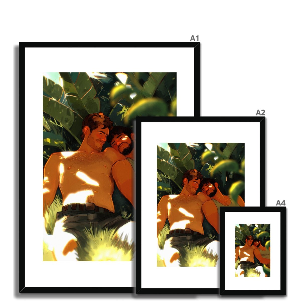 Siesta Framed & Mounted Print - Ego Rodriguez Shop