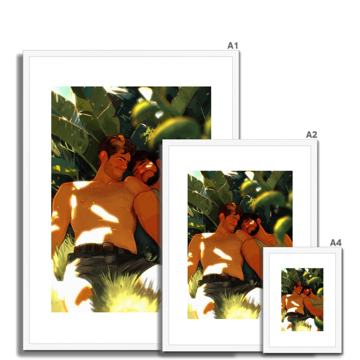 Siesta Framed & Mounted Print - Ego Rodriguez Shop