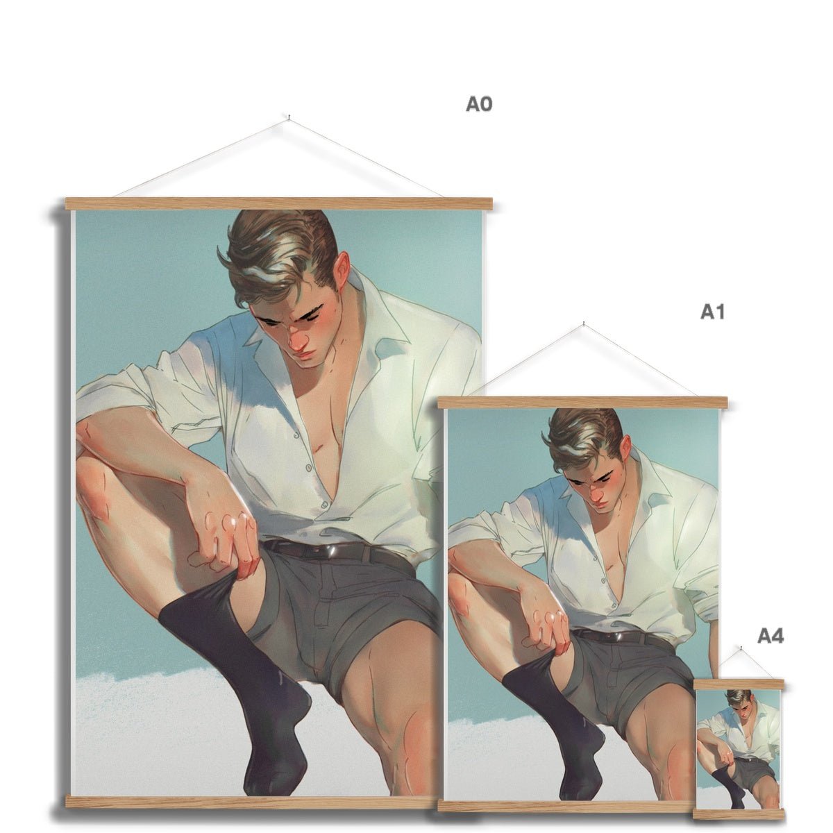 Sock Fine Art Print with Hanger - Ego Rodriguez Shop