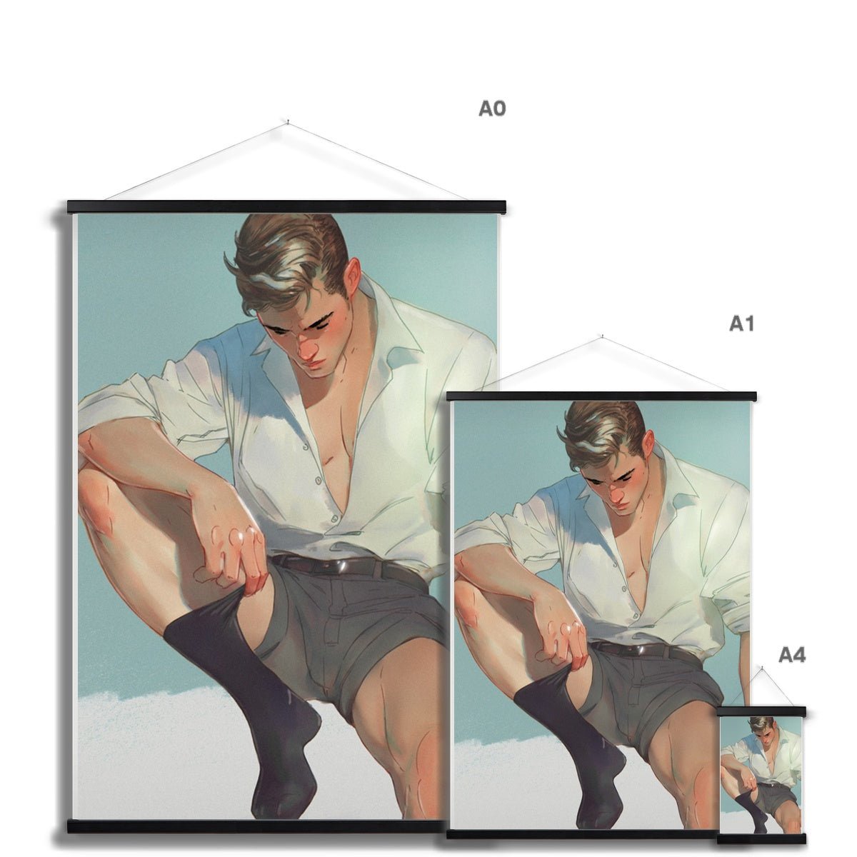 Sock Fine Art Print with Hanger - Ego Rodriguez Shop