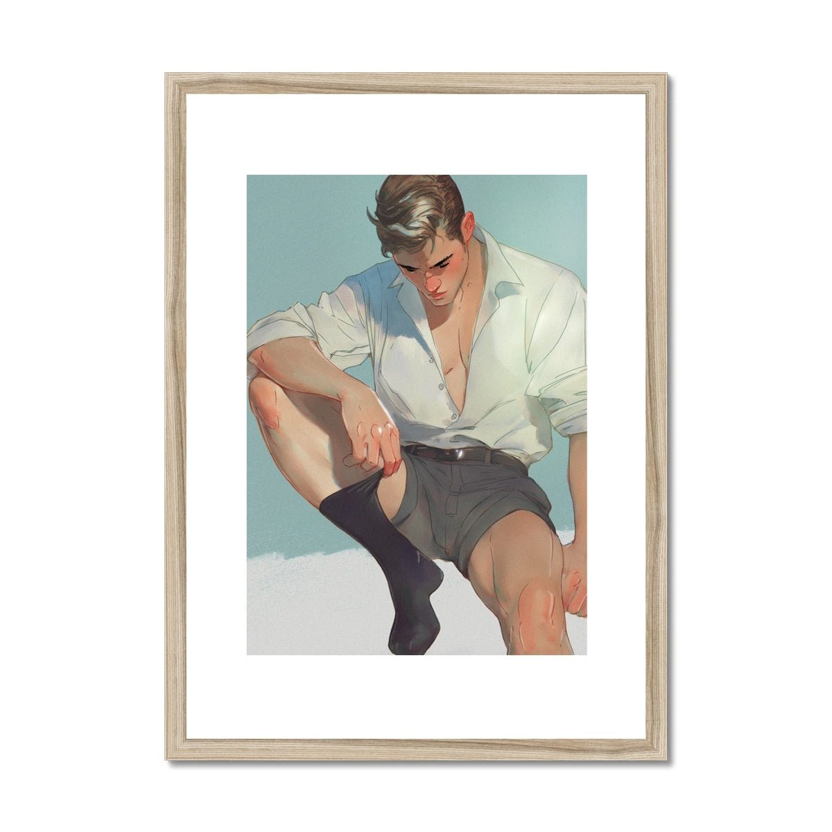 Sock Framed & Mounted Print - Ego Rodriguez Shop