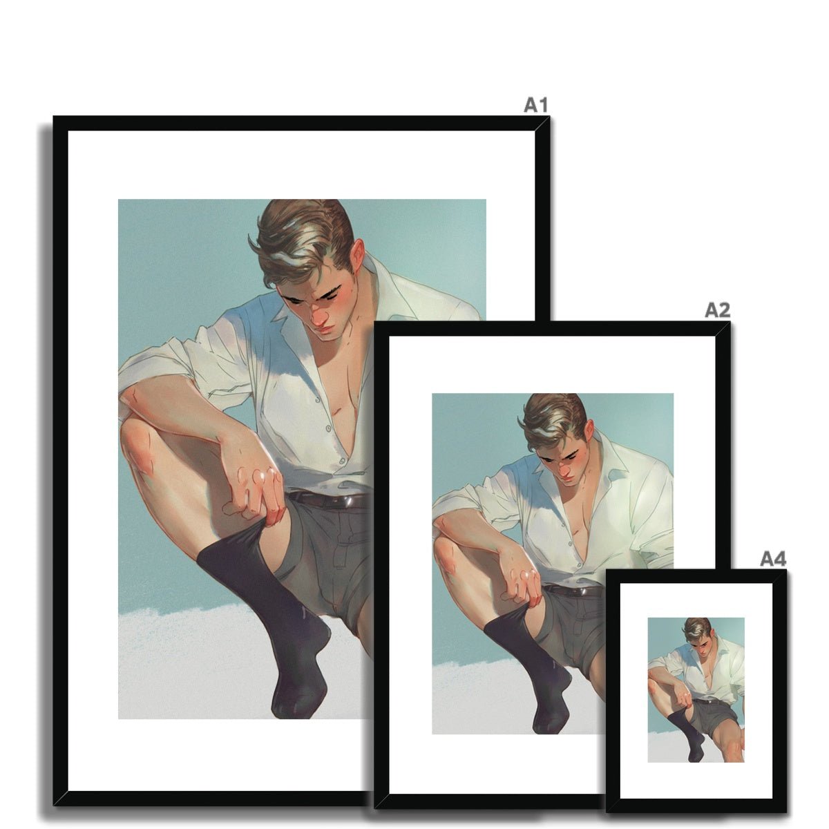 Sock Framed & Mounted Print - Ego Rodriguez Shop