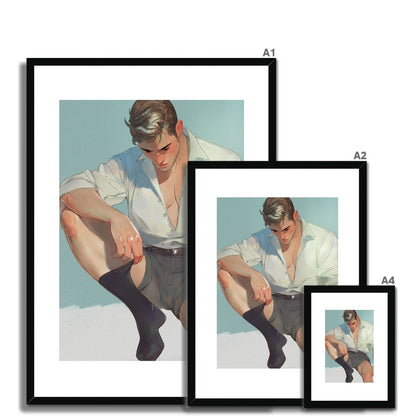 Sock Framed & Mounted Print - Ego Rodriguez Shop