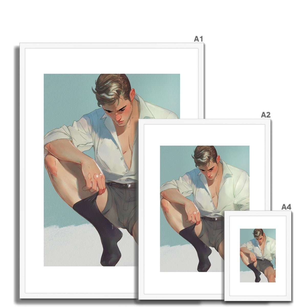 Sock Framed & Mounted Print - Ego Rodriguez Shop