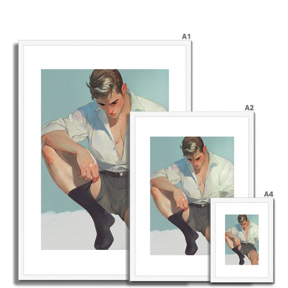 Sock Framed & Mounted Print - Ego Rodriguez Shop