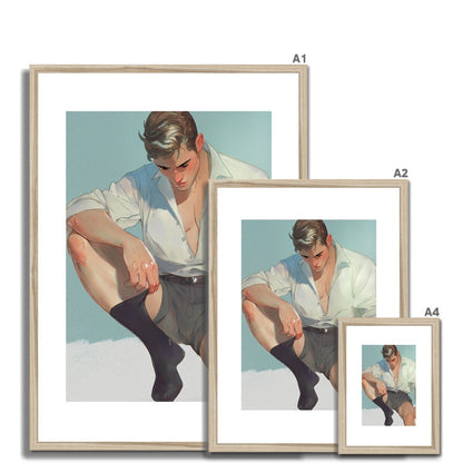 Sock Framed & Mounted Print - Ego Rodriguez Shop