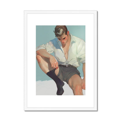 Sock Framed & Mounted Print - Ego Rodriguez Shop