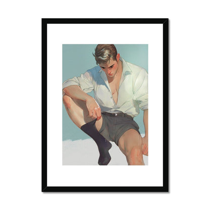 Sock Framed & Mounted Print - Ego Rodriguez Shop