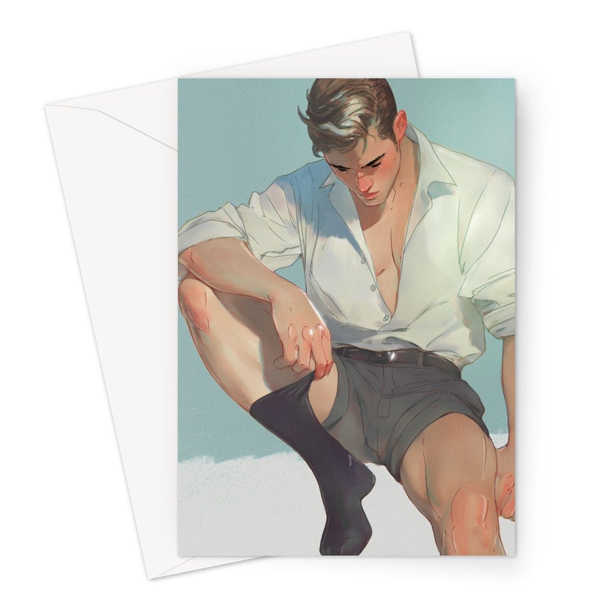 Sock Greeting Card - Ego Rodriguez Shop