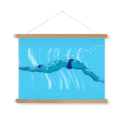 Swim Fine Art Print with Hanger - Ego Rodriguez Shop