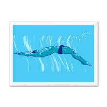 Load image into Gallery viewer, Swim Framed Print - Ego Rodriguez Shop
