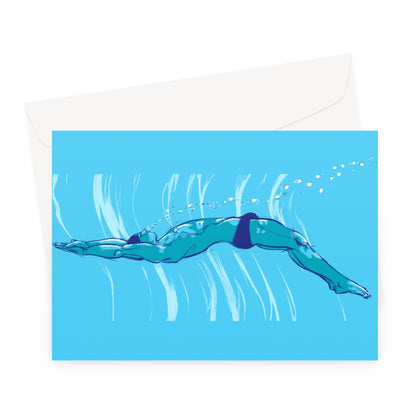 Swim Greeting Card - Ego Rodriguez Shop